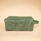 The Real McCaul Apparel & Accessories Toiletry Bathroom Washbag - Cowhide - Marble Green Australian Made Australian Owned Leather Australian Made Toiletry Dopp Kit Shaving Bathroom Bag - Cowhide - Men's Gifts