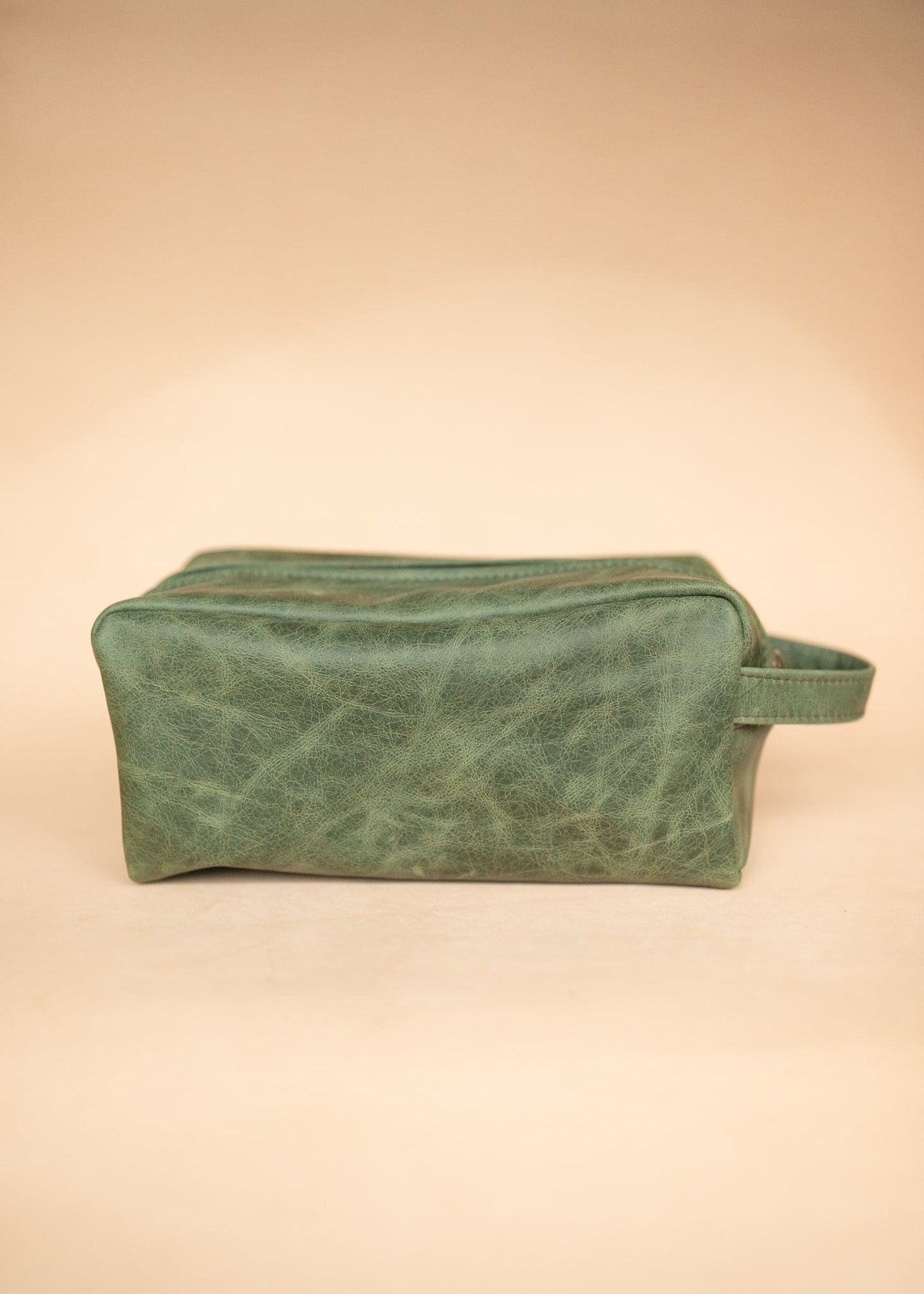 The Real McCaul Apparel & Accessories Toiletry Bathroom Washbag - Cowhide - Marble Green Australian Made Australian Owned Leather Australian Made Toiletry Dopp Kit Shaving Bathroom Bag - Cowhide - Men's Gifts