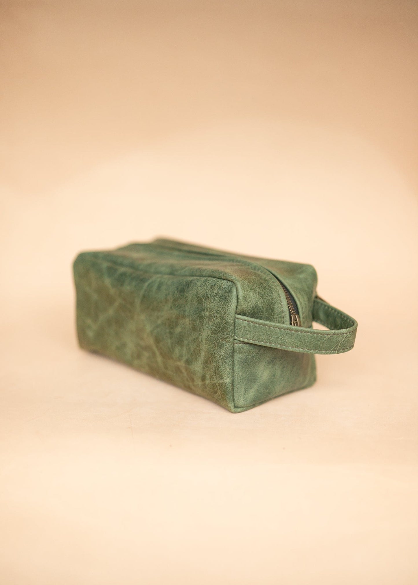 The Real McCaul Apparel & Accessories Toiletry Bathroom Washbag - Cowhide - Marble Green Australian Made Australian Owned Leather Australian Made Toiletry Dopp Kit Shaving Bathroom Bag - Cowhide - Men's Gifts