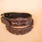 The Real McCaul Belts Genuine Croc Belt - Australian Saltwater Australian Made Australian Owned Genuine Crocodile Leather Belt- Made In Australia- Brass Buckle