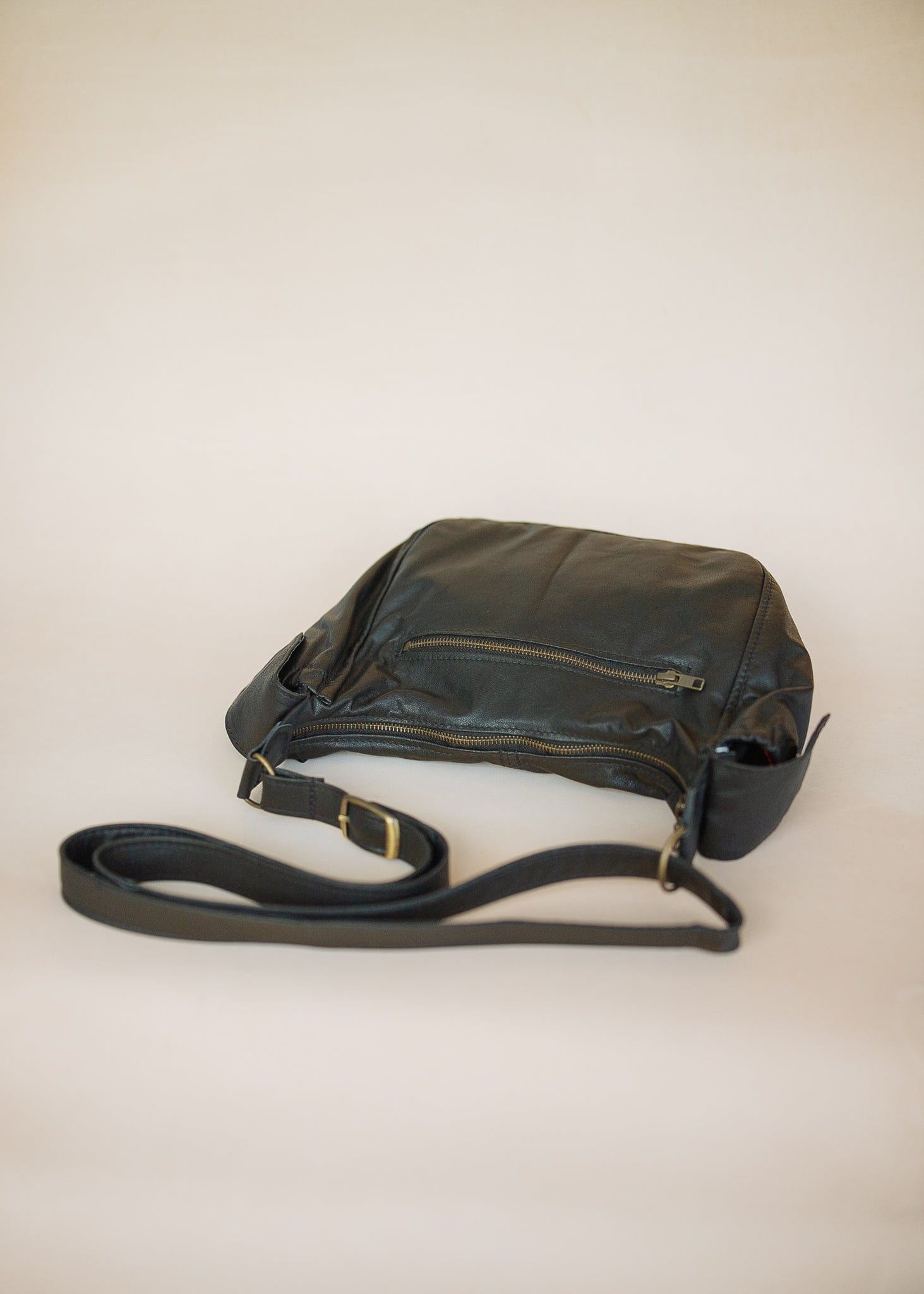 The Real McCaul Handbags The Faye Bag - Black Australian Made Australian Owned Made in Australia Handbag- Faye Crossbody Shoulder Bag Genuine Leather