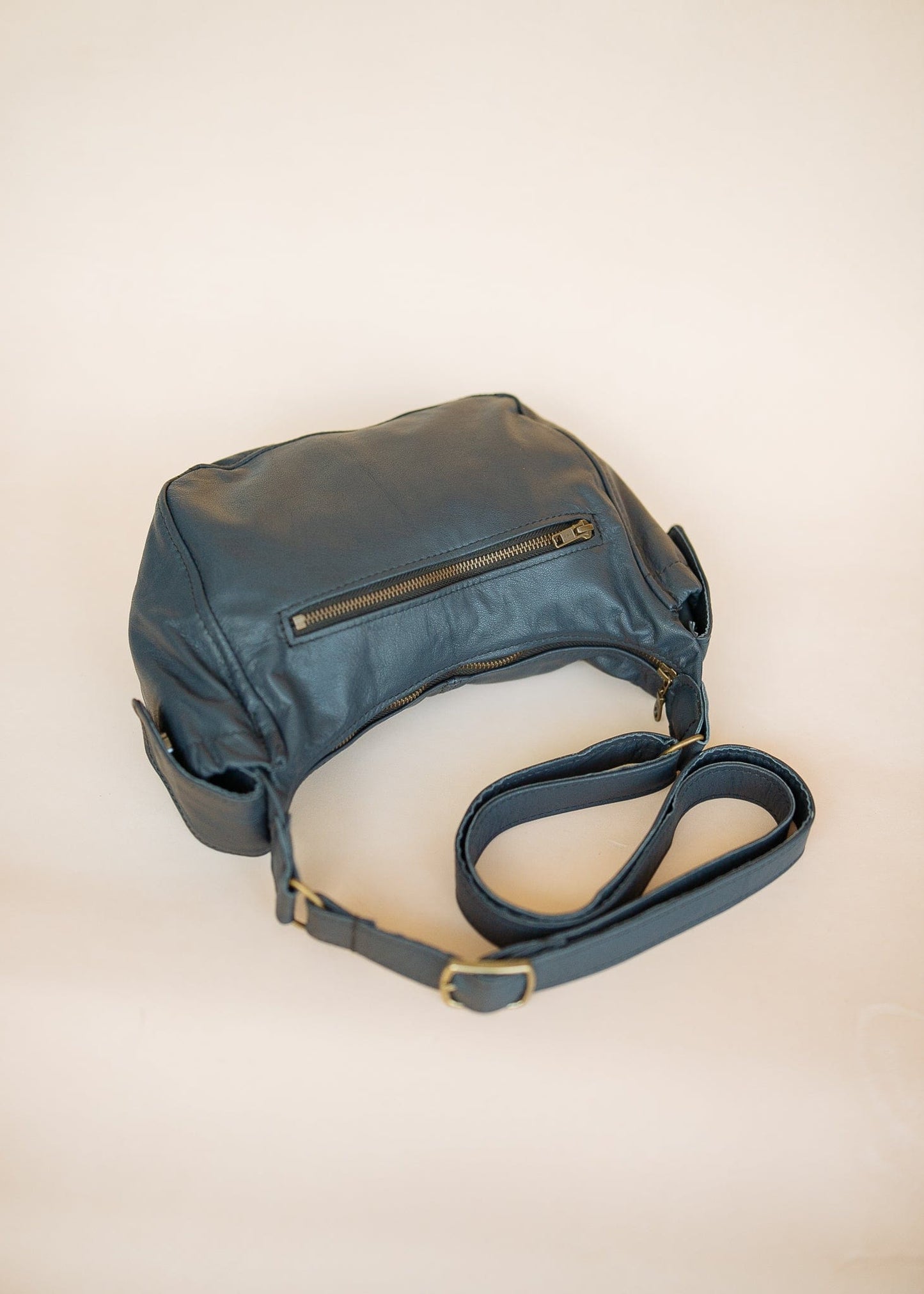 The Real McCaul Handbags The Faye Bag - Navy Blue Australian Made Australian Owned Made in Australia Handbag- Faye Crossbody Shoulder Bag Genuine Leather