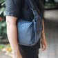 The Real McCaul Handbags The Faye Bag - Navy Blue Australian Made Australian Owned Made in Australia Handbag- Faye Crossbody Shoulder Bag Genuine Leather