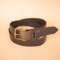 The Real McCaul Leathergoods Belts Legacy Casual Belt 38mm - Dark Brown Australian Made Australian Owned Solid Leather Men's Belt - Handmade in Australia - Dark Brown - Brass Buckle