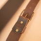 The Real McCaul Leathergoods Belts Legacy Casual Belt 38mm - Rustic Brown Australian Made Australian Owned Solid Leather Men's Belt - Handmade in Australia - Rustic Brown - Brass Buckle