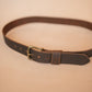 The Real McCaul Leathergoods Belts Legacy Casual Belt 38mm - Rustic Brown Australian Made Australian Owned Solid Leather Men's Belt - Handmade in Australia - Rustic Brown - Brass Buckle