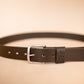 The Real McCaul Leathergoods Belts Silver / 30” (77cm) Legacy Casual Belt 38mm - Dark Brown Australian Made Australian Owned Solid Leather Men's Belt - Handmade in Australia - Dark Brown - Brass Buckle