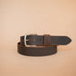 The Real McCaul Leathergoods Belts Silver / 30” (77cm) Legacy Casual Belt 38mm - Rustic Brown Australian Made Australian Owned Solid Leather Men's Belt - Handmade in Australia - Rustic Brown - Brass Buckle