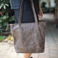 The Real McCaul Leathergoods Handbags Cafe The Michelle Handbag - Premium Marble Brown Australian Made Australian Owned Leather Women's HandBag Australian Made