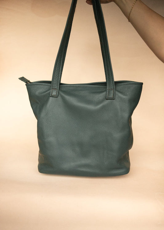 The Real McCaul Leathergoods Handbags The Michelle Handbag - Green Australian Made Australian Owned Leather Women's HandBag Australian Made