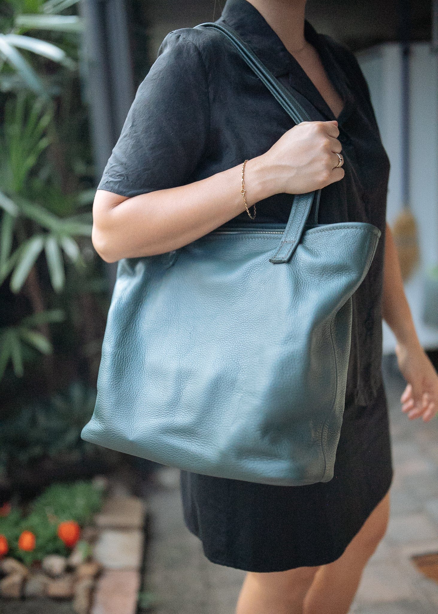 The Real McCaul Leathergoods Handbags The Michelle Handbag - Green Australian Made Australian Owned Leather Women's HandBag Australian Made