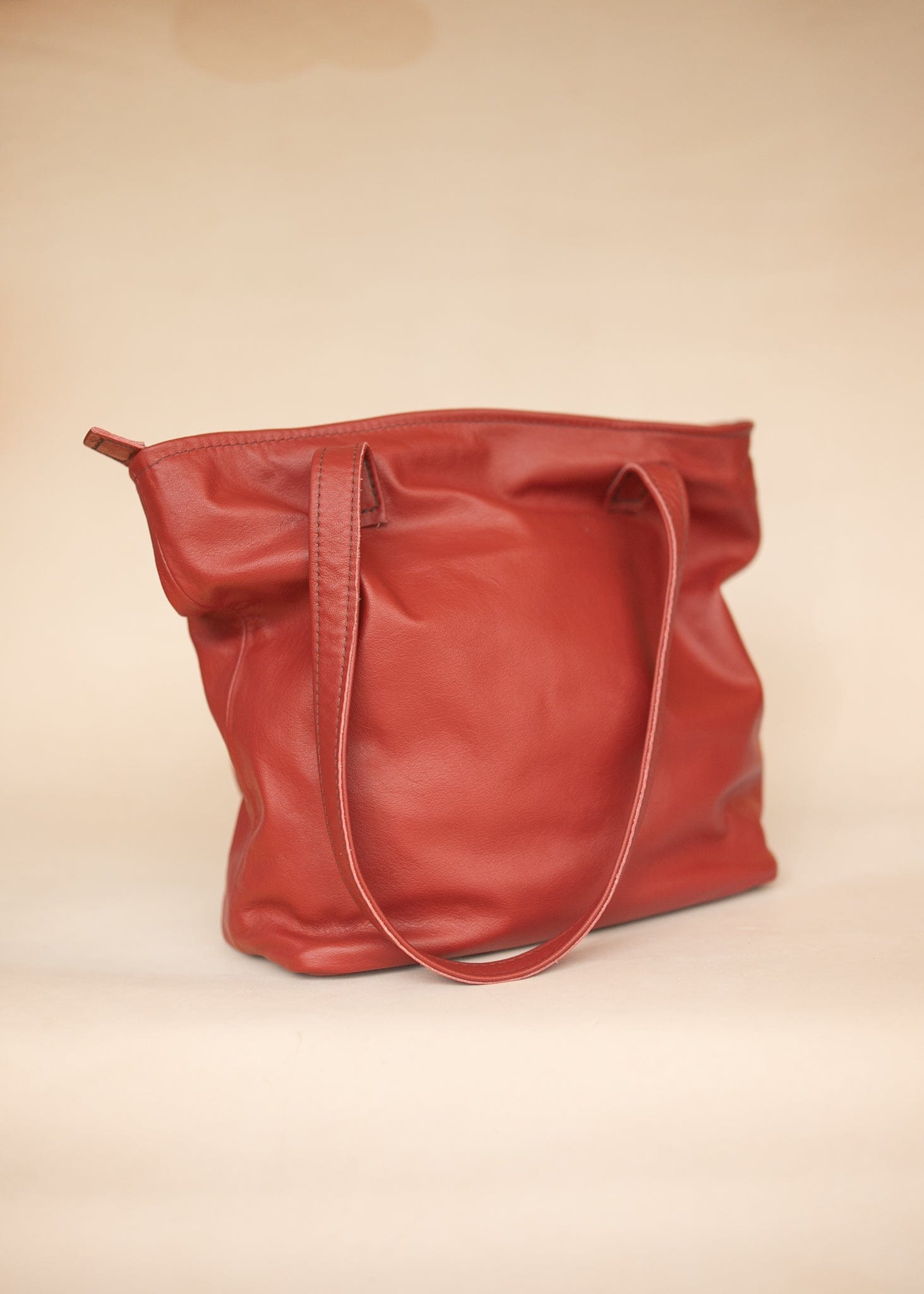 The Real McCaul Leathergoods Handbags The Michelle Handbag - Red Australian Made Australian Owned Leather Women's HandBag Australian Made