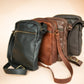 The Real McCaul Leathergoods Manbag Charlie Satchel Sidebag - Kangaroo Australian Made Australian Owned Charlie Leather Sidebag Satchel Man Bag- Made In Australia