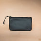 The Real McCaul Leathergoods Purses Black / Kangaroo / Antique Brass Clementine Clutch - Kangaroo Australian Made Australian Owned Clementine Leather Clutch- Made In Australia YKK Zips