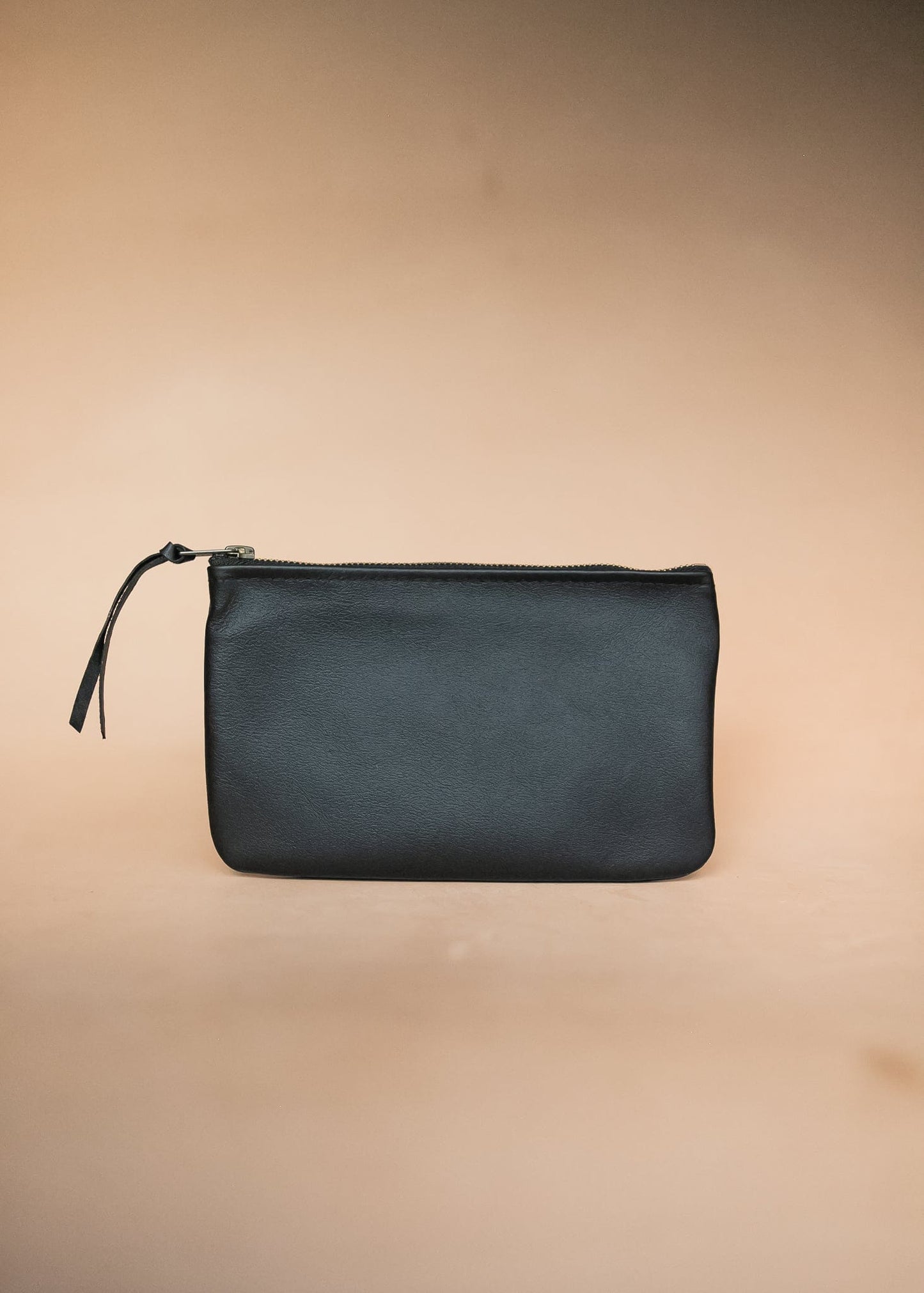 The Real McCaul Leathergoods Purses Black / Kangaroo / Antique Brass Clementine Clutch - Kangaroo Australian Made Australian Owned Clementine Leather Clutch- Made In Australia YKK Zips