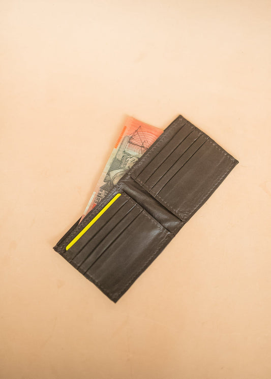 The Real McCaul Leathergoods Wallets Dark Brown Classic Bifold Wallet - Kangaroo Australian Made Australian Owned Bifold Kangaroo Leather Wallet- Made In Australia