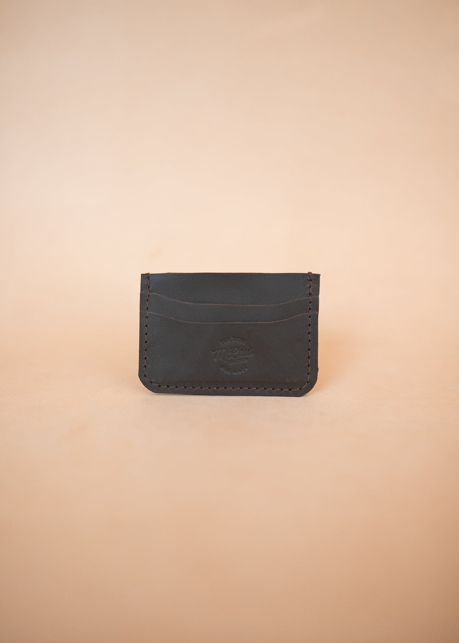 The Real McCaul Wallet Dark Brown Card Holder Wallet - Five Pocket Australian Made Australian Owned Card Holder Wallet Kangaroo Leather - Six Pocket Made In Australia