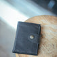 The Real McCaul Wallets Black The Andri Wallet - Cowhide Australian Made Australian Owned Genuine Leather Ladies Small Wallet- Made In Australia with Kangaroo and Cowhide