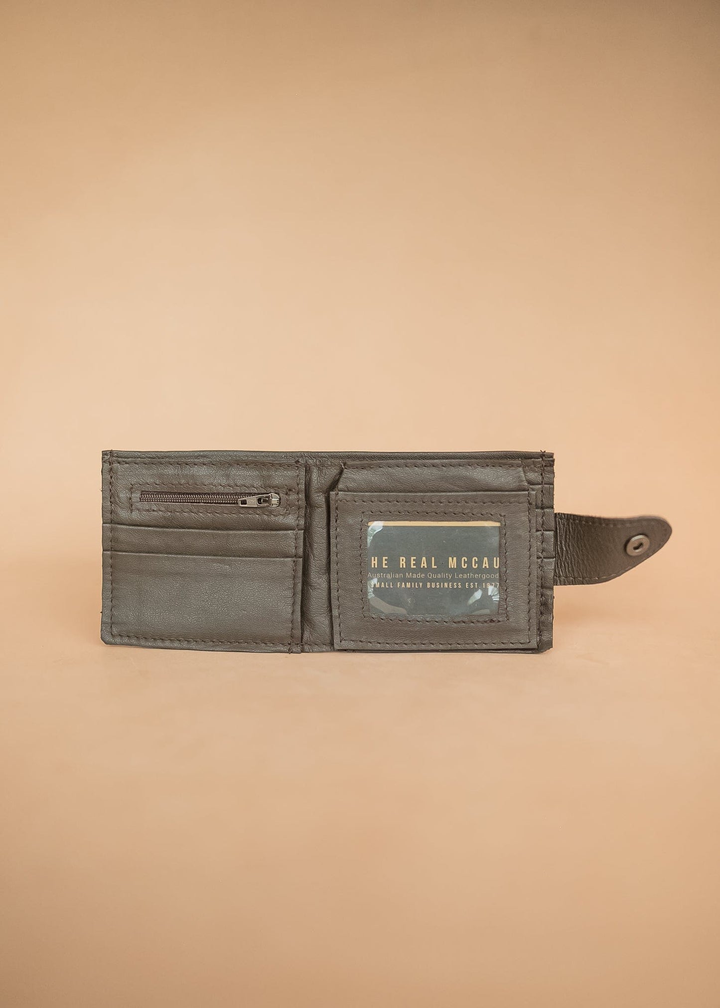 The Real McCaul Wallets Deluxe Men's Wallet - Cowhide Australian Made Australian Owned Leather Men's Wallet- Australian Made - Kangaroo & Cowhide