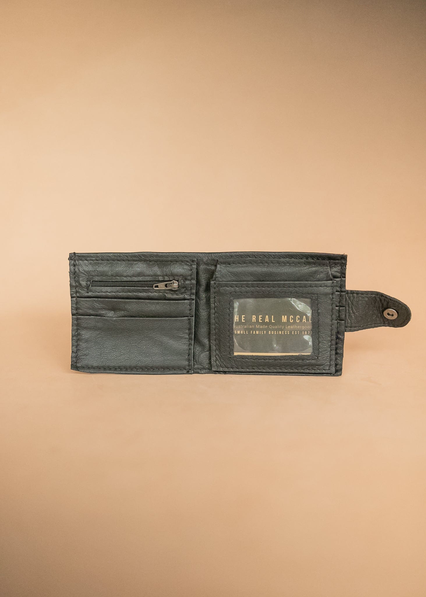 The Real McCaul Wallets Deluxe Men's Wallet - Cowhide Australian Made Australian Owned Leather Men's Wallet- Australian Made - Kangaroo & Cowhide