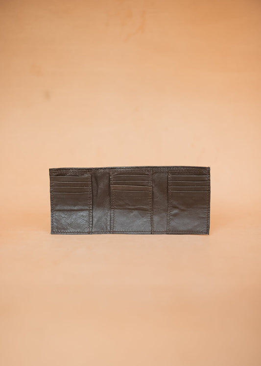 The Real McCaul Wallets Multi Card Trifold Wallet - Kangaroo Australian Made Australian Owned Tri-Fold Men's Wallet - MADE IN AUSTRALIA - Kangaroo & Cowhide Nappa