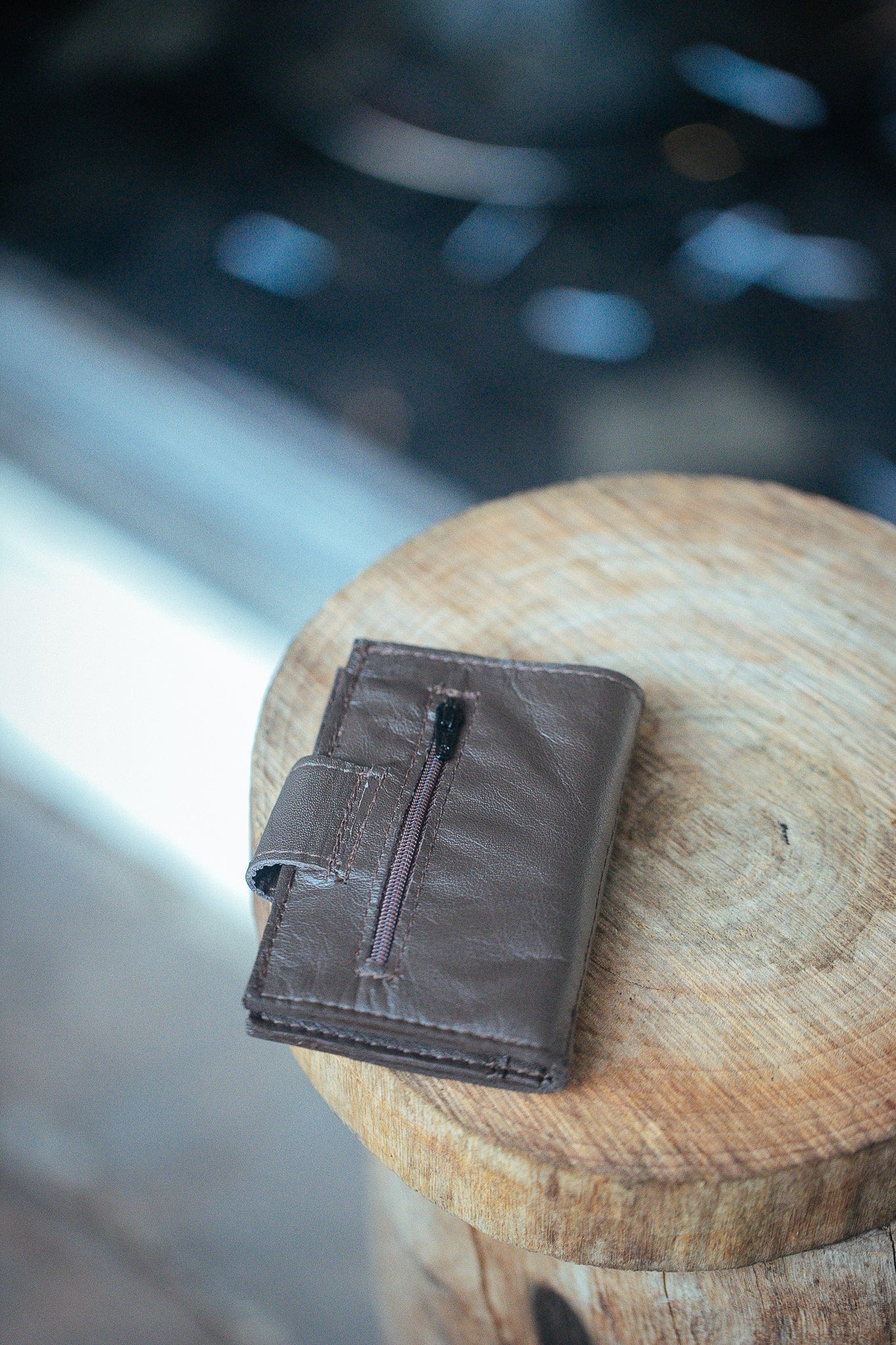 The Real McCaul Wallets The Andri Wallet - Cowhide Australian Made Australian Owned Genuine Leather Ladies Small Wallet- Made In Australia with Kangaroo and Cowhide