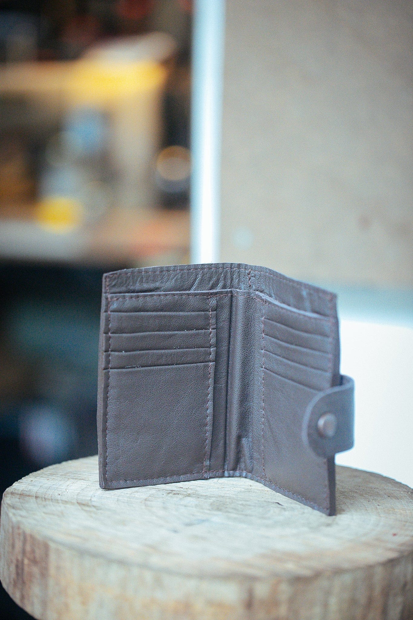 The Real McCaul Wallets The Andri Wallet - Cowhide Australian Made Australian Owned Genuine Leather Ladies Small Wallet- Made In Australia with Kangaroo and Cowhide