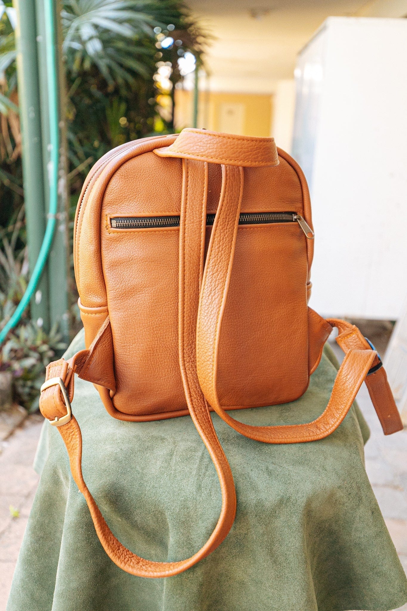 Pineapple leather outlet backpack