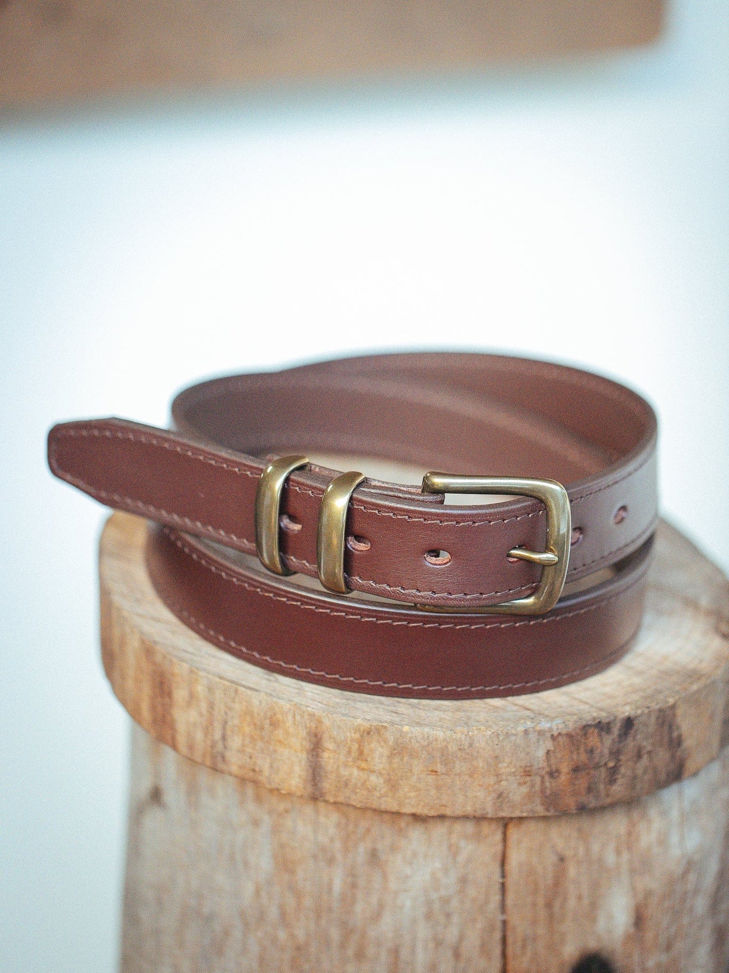 The Real McCaul Leathergoods Belts Classic Dress Belt 35mm - Cognac Australian Made Australian Owned Australian Made Solid Leather Full Grain Rancher Belt- Black