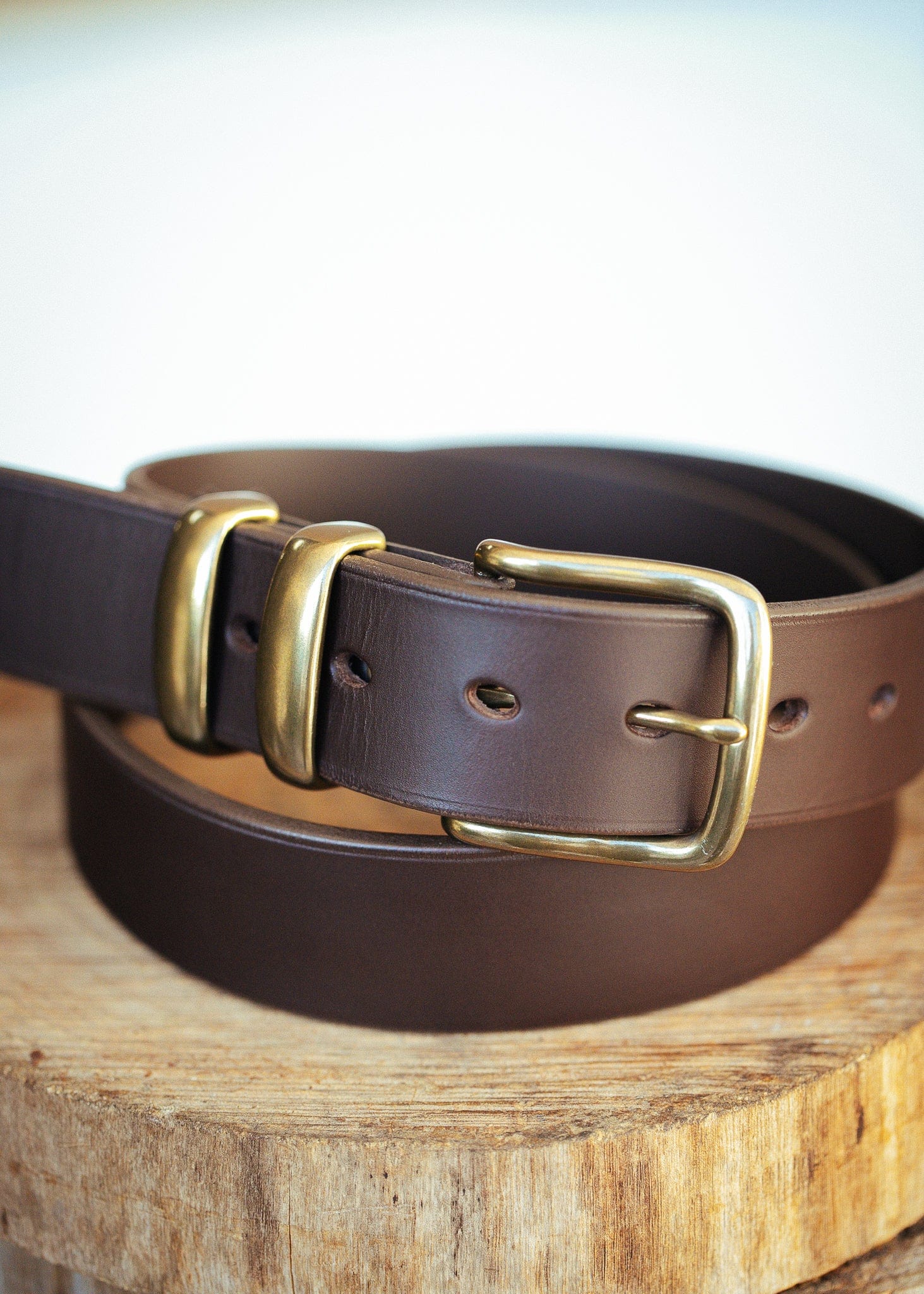 Handmade Leather Belt, Brown Leather Belt