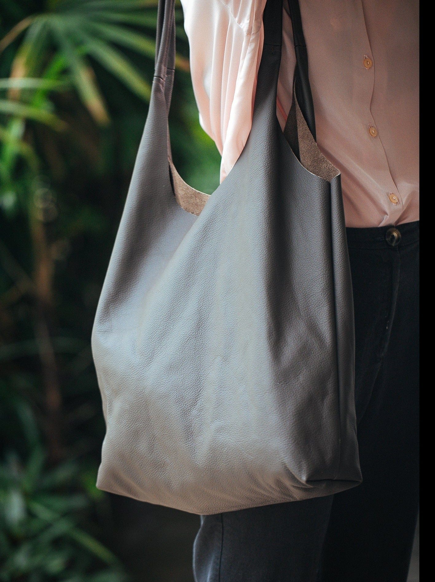 Slouch tote bag online pattern