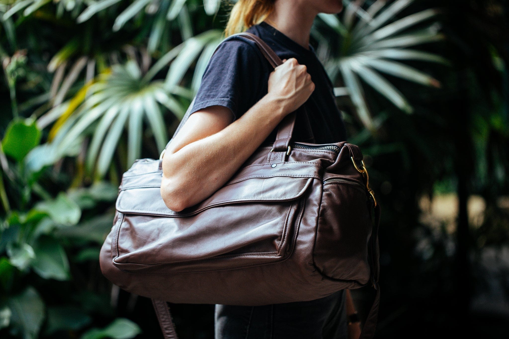 Weekender Travel Bag Cowhide